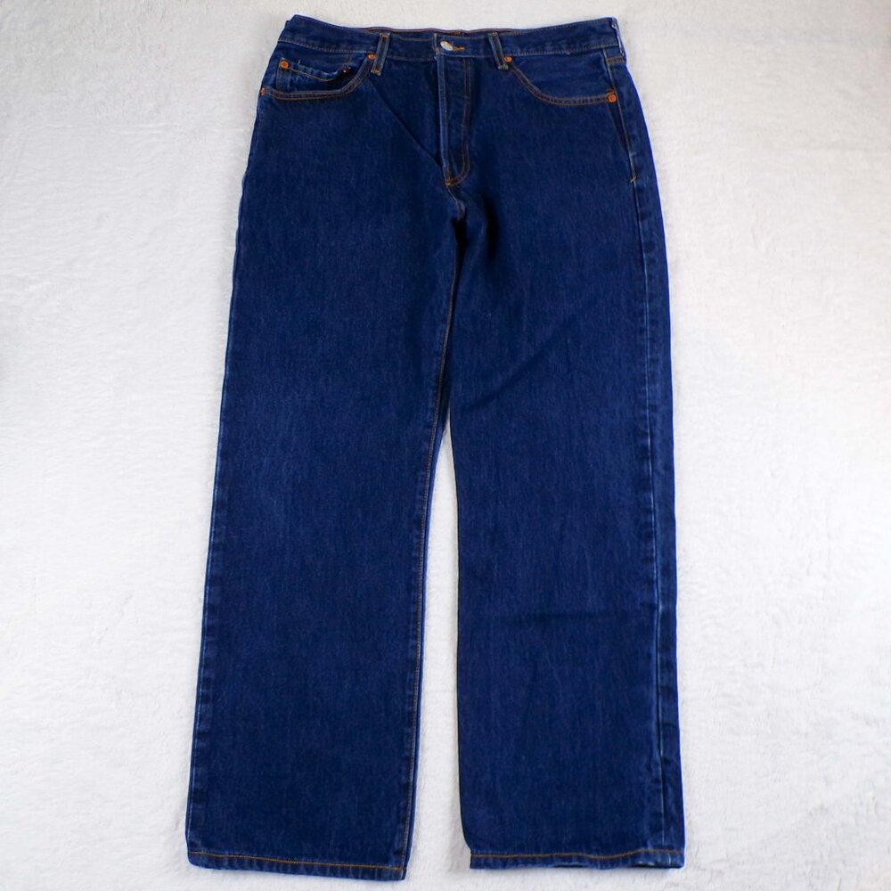 VTG Levi's 501XX Mens 34X34 Denim Jeans Straight Leg Button Fly @R Tag CW1205 - Picture 5 of 10